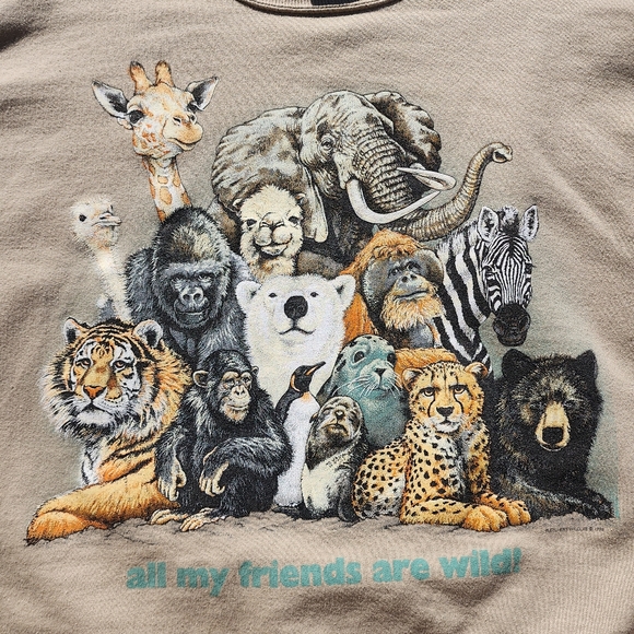 Jerzees Other - All My Friends Are Wild Vintage 90's Sweatshirt